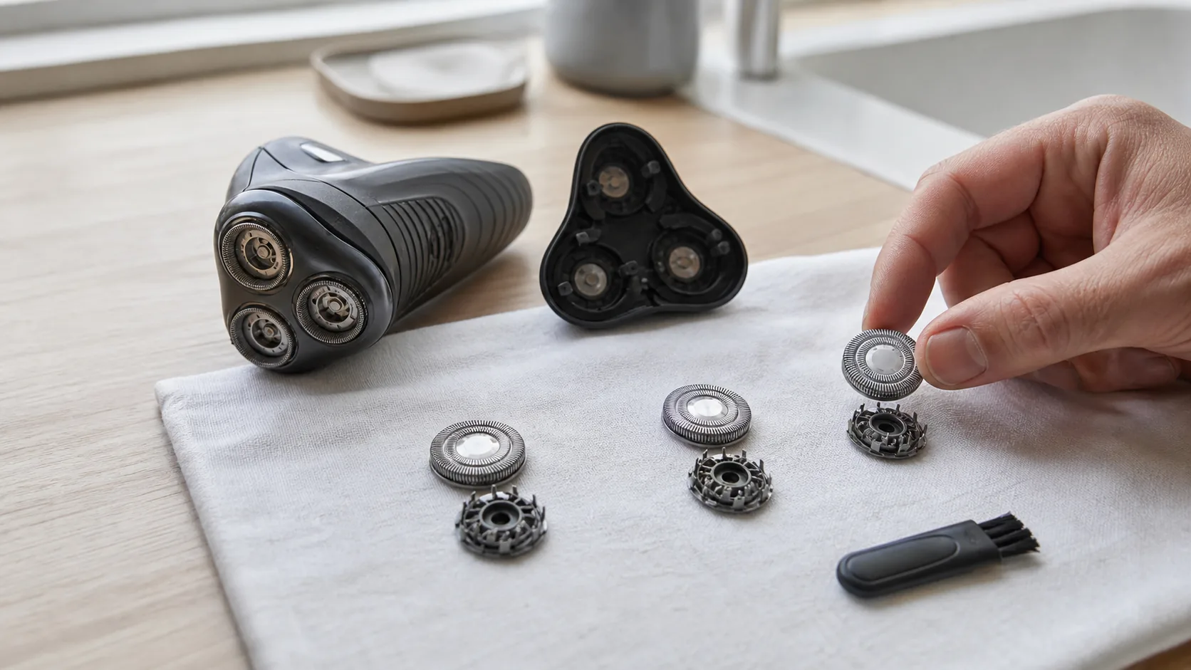 How to Clean Philips Rotary Shaver Heads Without Mixing the Cutters and Guards